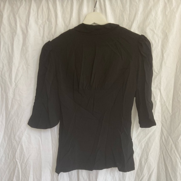 Tara Jarmon Black Blouse Size 40 / 8 - Picture 6 of 10